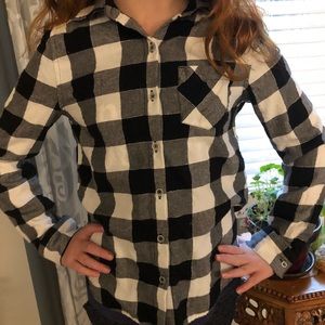 ☕️Girls Checkered Flannel